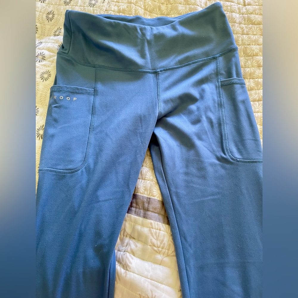 Troop Sustainable Leggings in Steel Blue Sz S - Picture 5 of 8